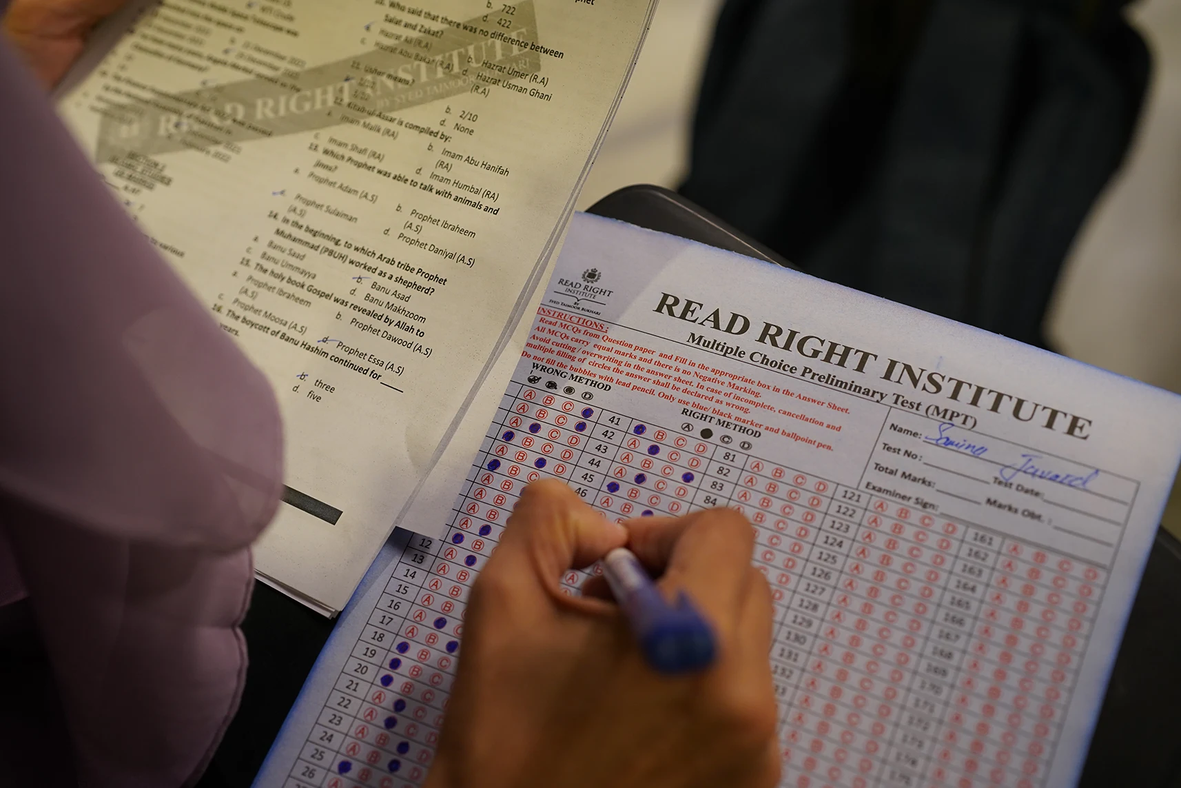 CSS aspirants taking weekly tests at Read Right Institute to track progress and improve exam performance with consistent practice